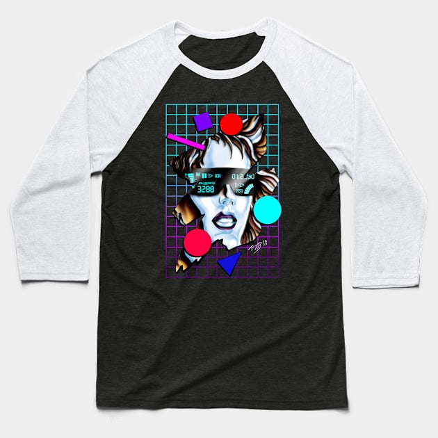 Chrome Display Baseball T-Shirt by Pablo Romero Art